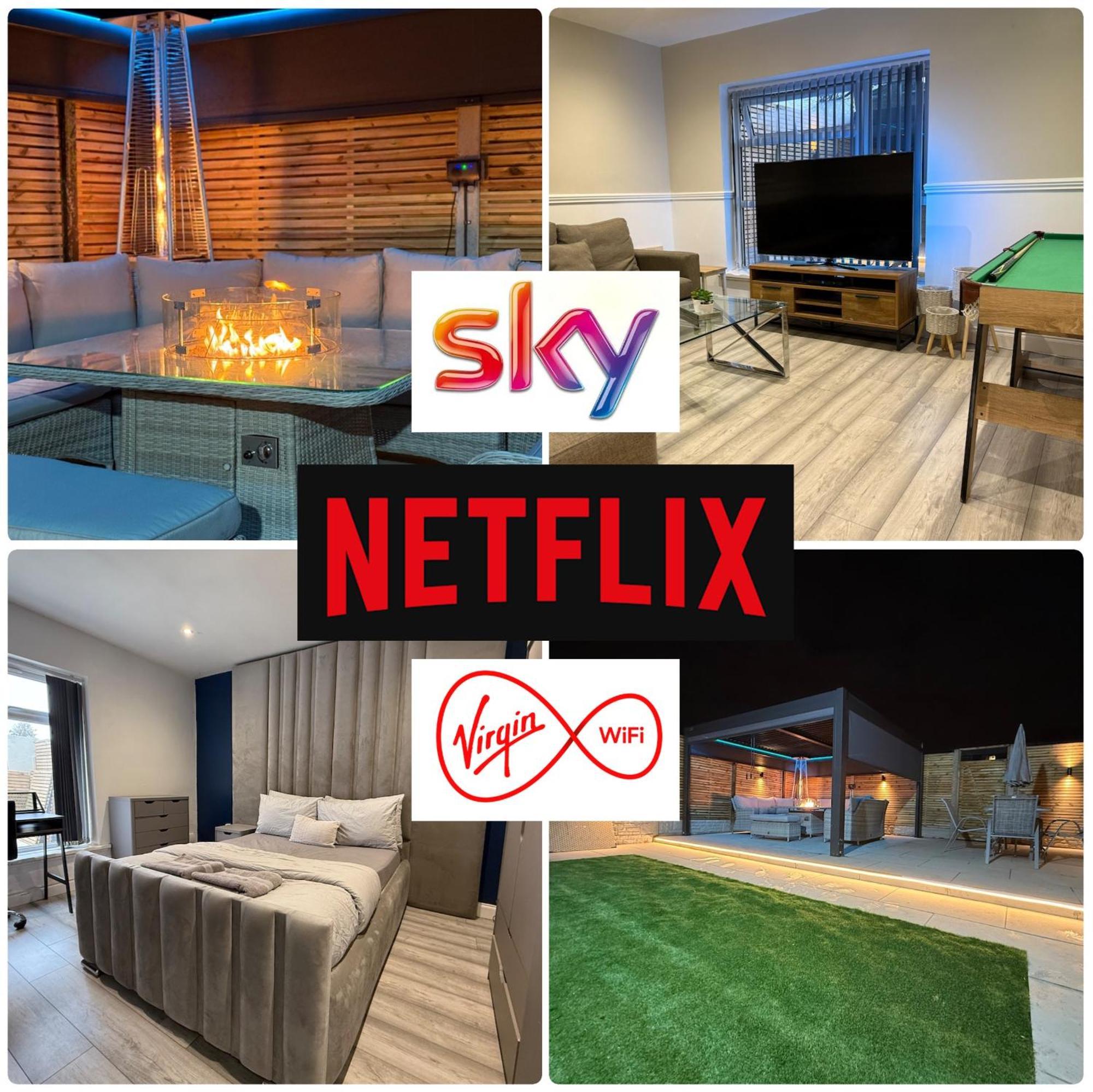 5 Bed Town House Within City Centre And Sleeps Up To 11 With Sky And Netflix Birmingam Exterior foto